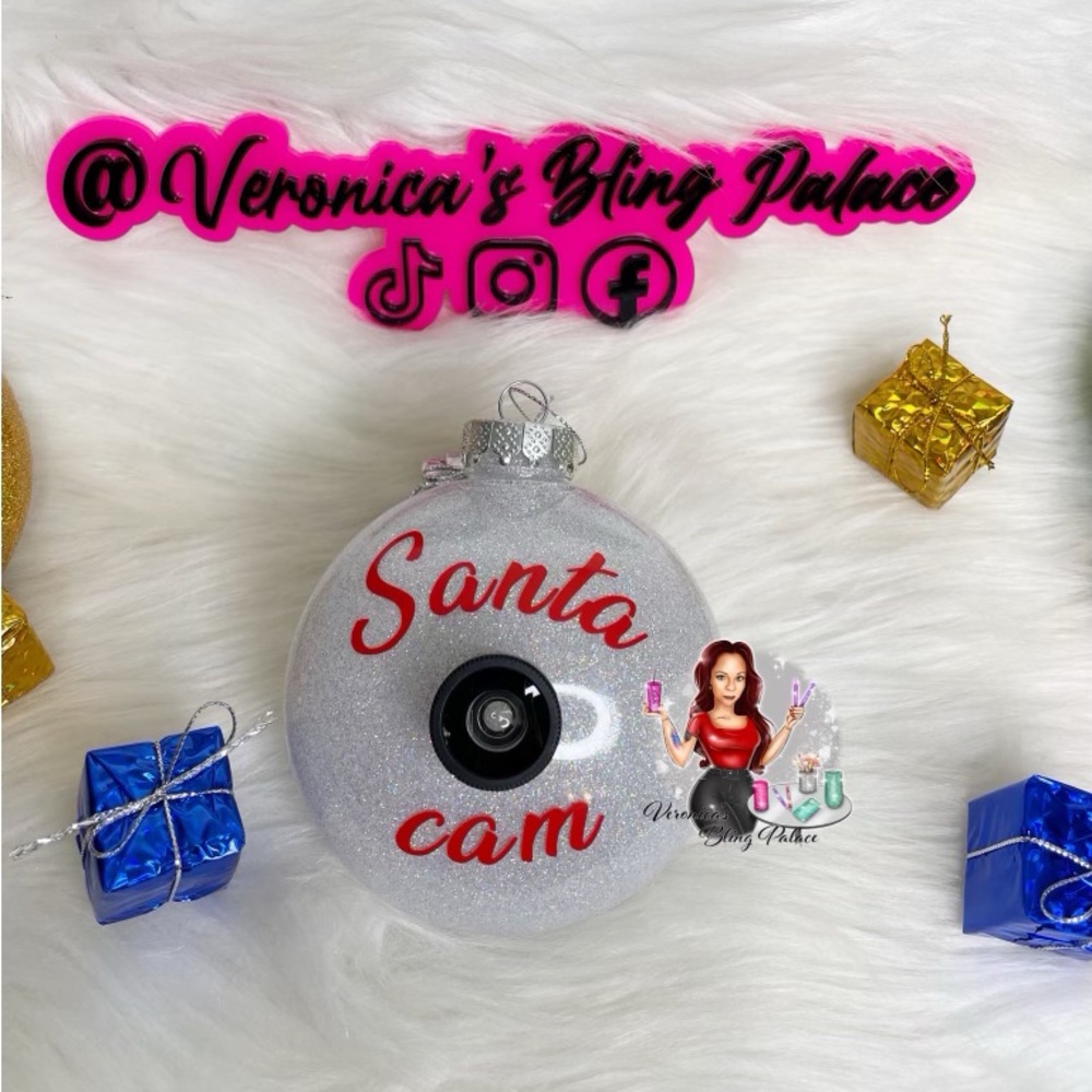 Moonstone Santa Cam Ornament
